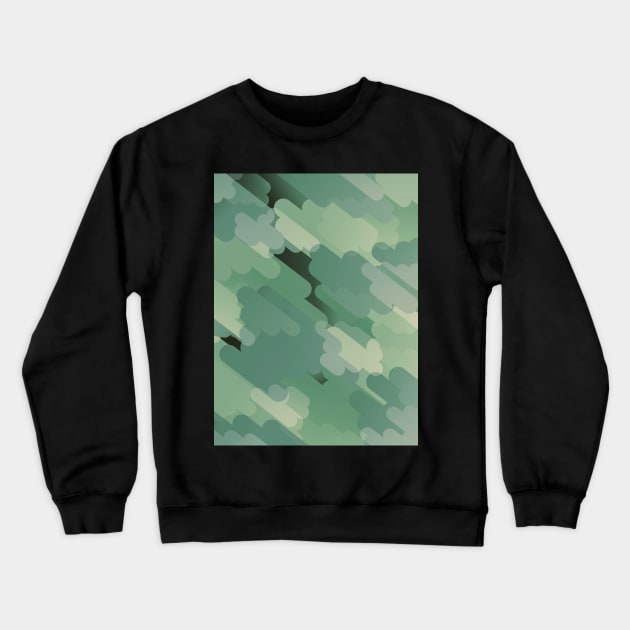 Abstract Camouflage Crewneck Sweatshirt by LaurenPatrick